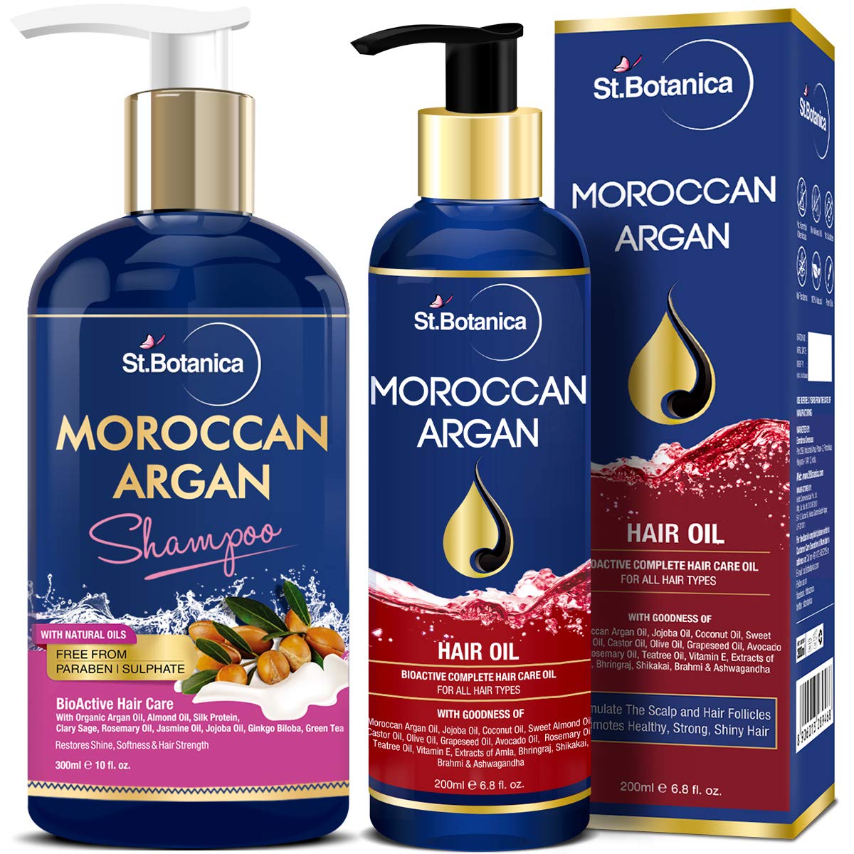 StBotanica Moroccan Argan Shampoo - Best Organic shampoo in India