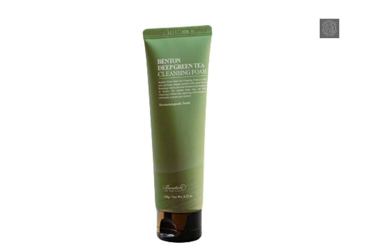 Benton Deep Green Tea Cleansing Foam is the best Korean cleansing foam