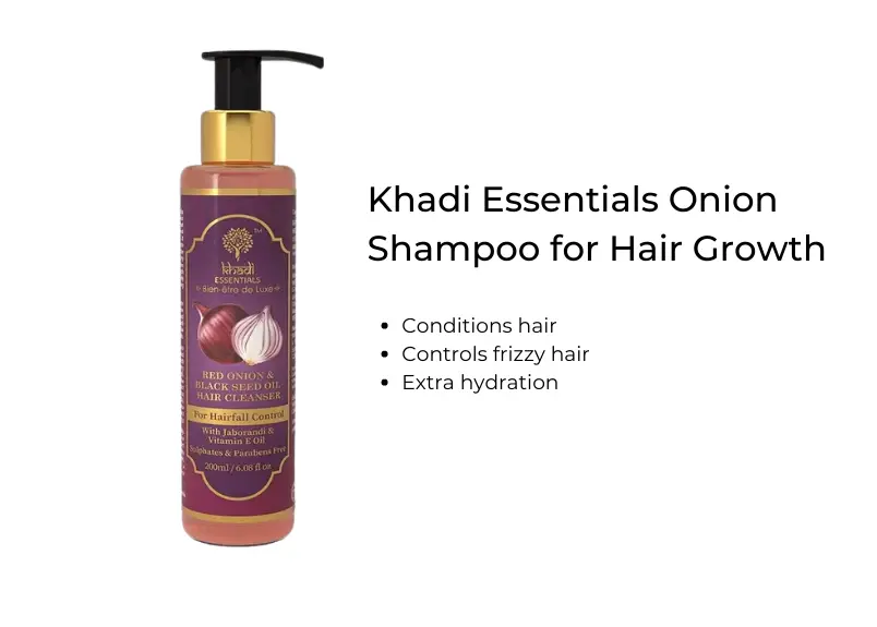 Khadi Essentials Onion Shampoo for Hair Growth