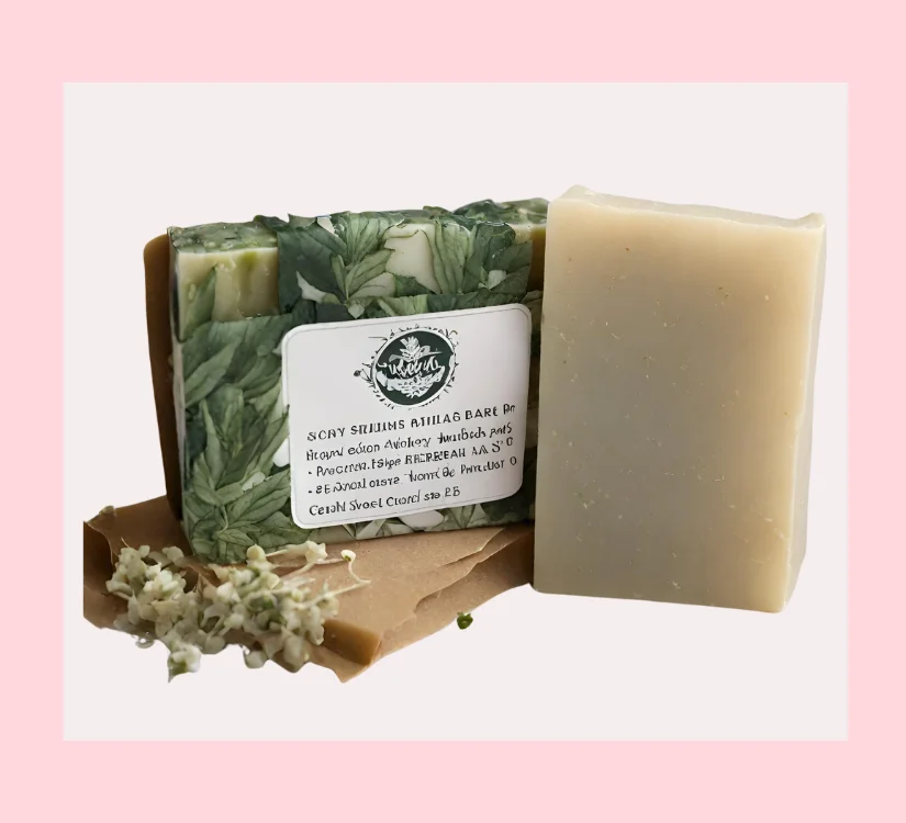 Soap bar with natural ingredint and eco-friendly packaging