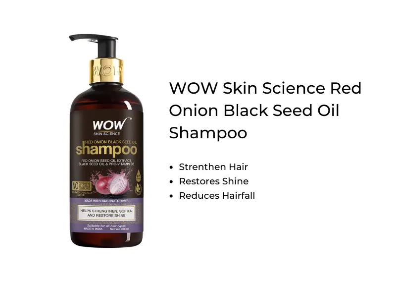 WOW Skin Science Red Onion Black Seed Oil Shampoo