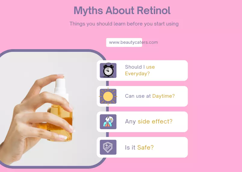 myths about retinol uses in skincare